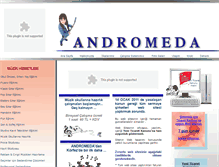 Tablet Screenshot of andromedamusic.com